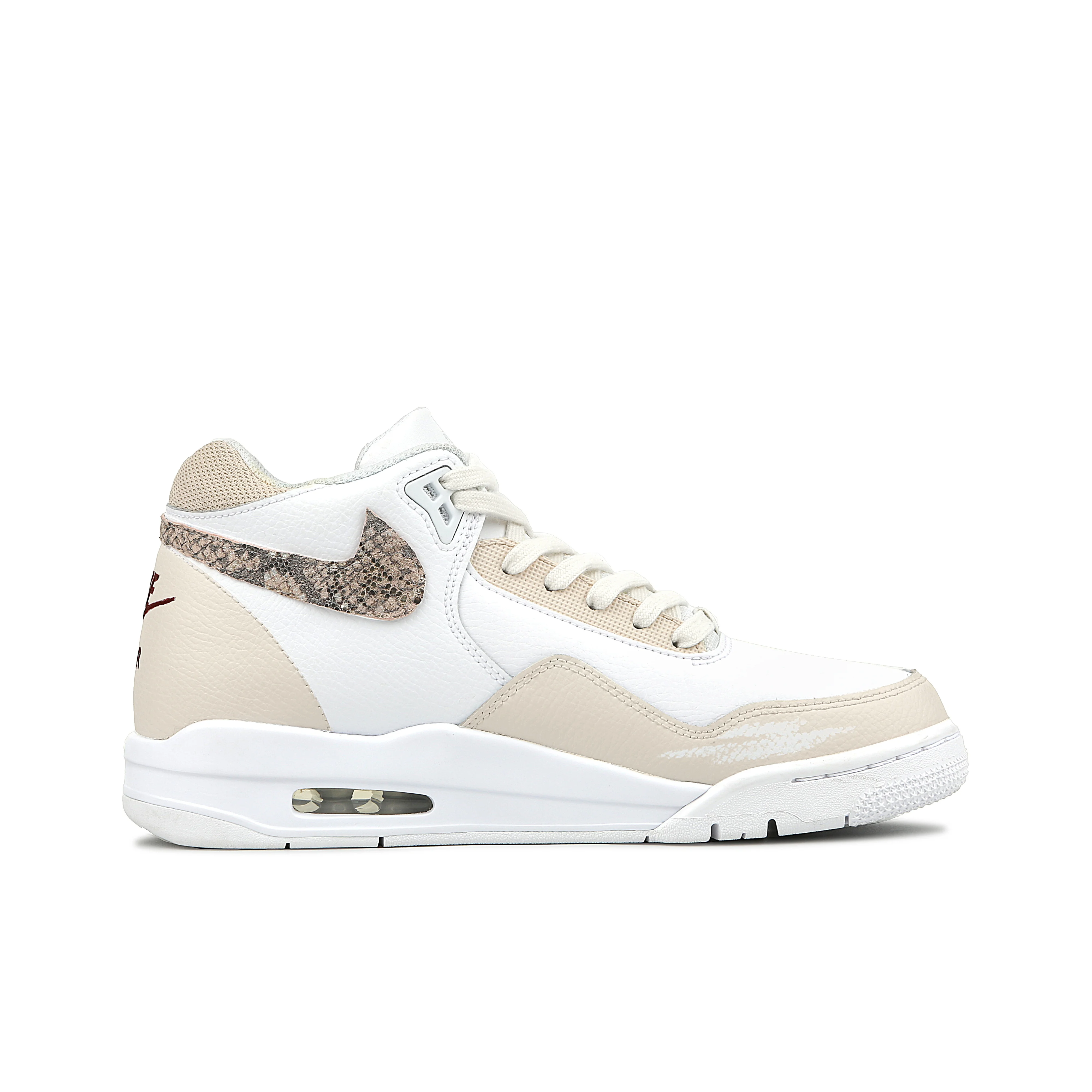 Nike Flight Legacy Abrasion Resistant Mid top Vintage Basketball Shoes Unisex White