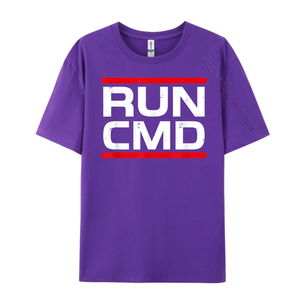 عالم الكمبيوتر تشغيل Cmd مبرمج هدية مضحك قمصان قمصان للرجال عيد الفصح الرسم القطن قصير الأكمام