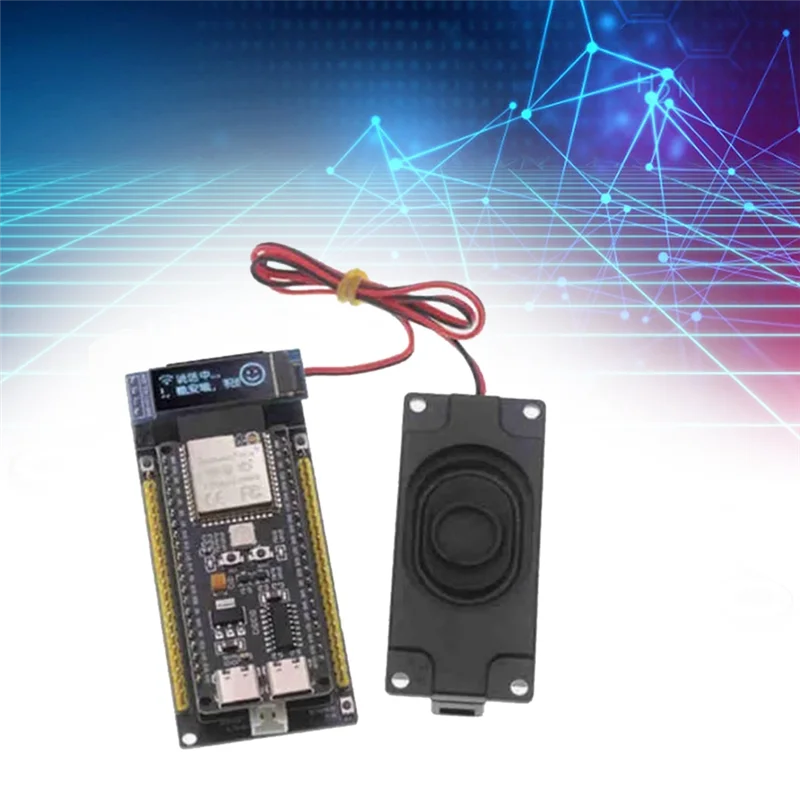 AI صوت الدردشة روبوت ESP32-S3 مجلس التنمية مع شاشة OLED 0.91 بوصة Deepseek Forstudent اللوحة الأم التعليمية