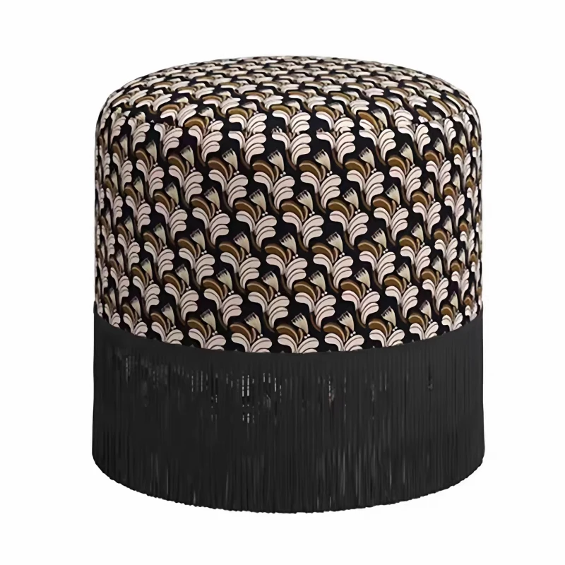 makeup stool, round  fringed , dressing sofa  shoe changing  bed and breakfast tea