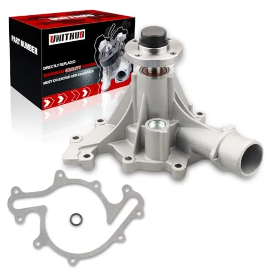 

Engine Water Pump Automotive w/Gasket 43070 1252101 Compatible for Ford F150 E150 E250 Econoline Club Wagon Essex 4.2L 1997-200