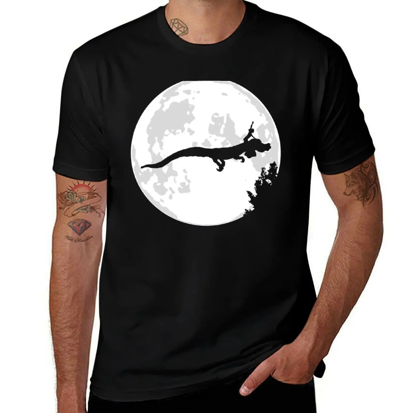 Falkor Moon T-Shirt Simple Trendy Casual T-Shirt