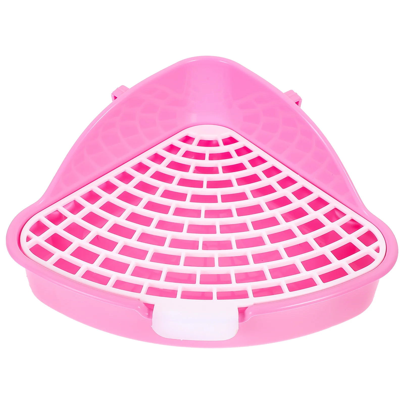 Pet Toilet Indoor Bunny Potty Tray Training Small Animal Litter with Grid Bed Linings