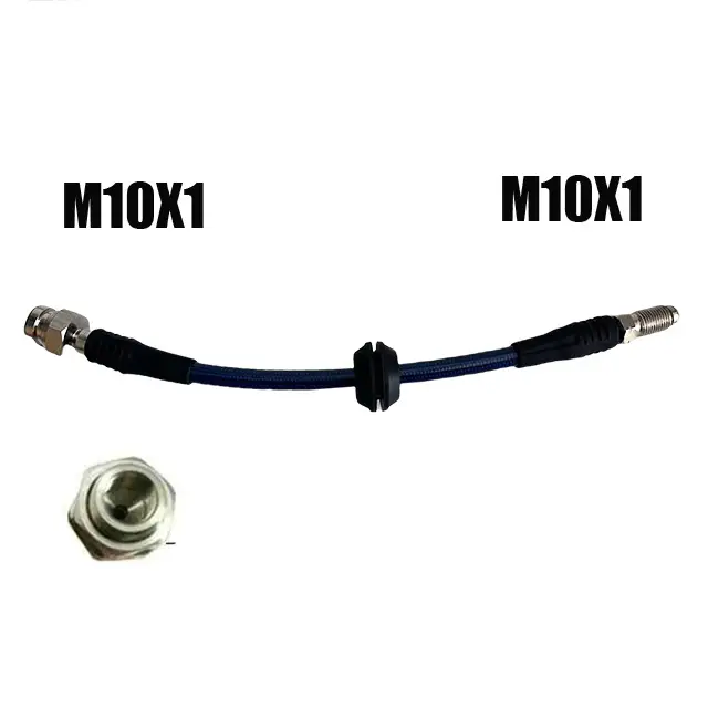 M10 10X1Automotive Hydraulic Brake Pipe Steel Wire Braided Brake Steel Throat Clutch Oil Pipe Inches Offroad Suspension Lift Kit - Image 16