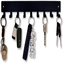 9 hooks Metal key holder home wall hooks organizer door entryway hallway kitchen wall decor keys rack