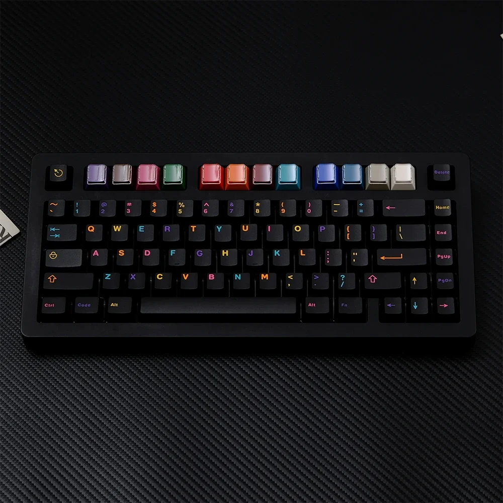 121 Keys Underworld Colorful keycaps Cherry Profile Double Shot ABS Keycaps For Gateron MX Switches Gaming Keyboards 60/64/84/98