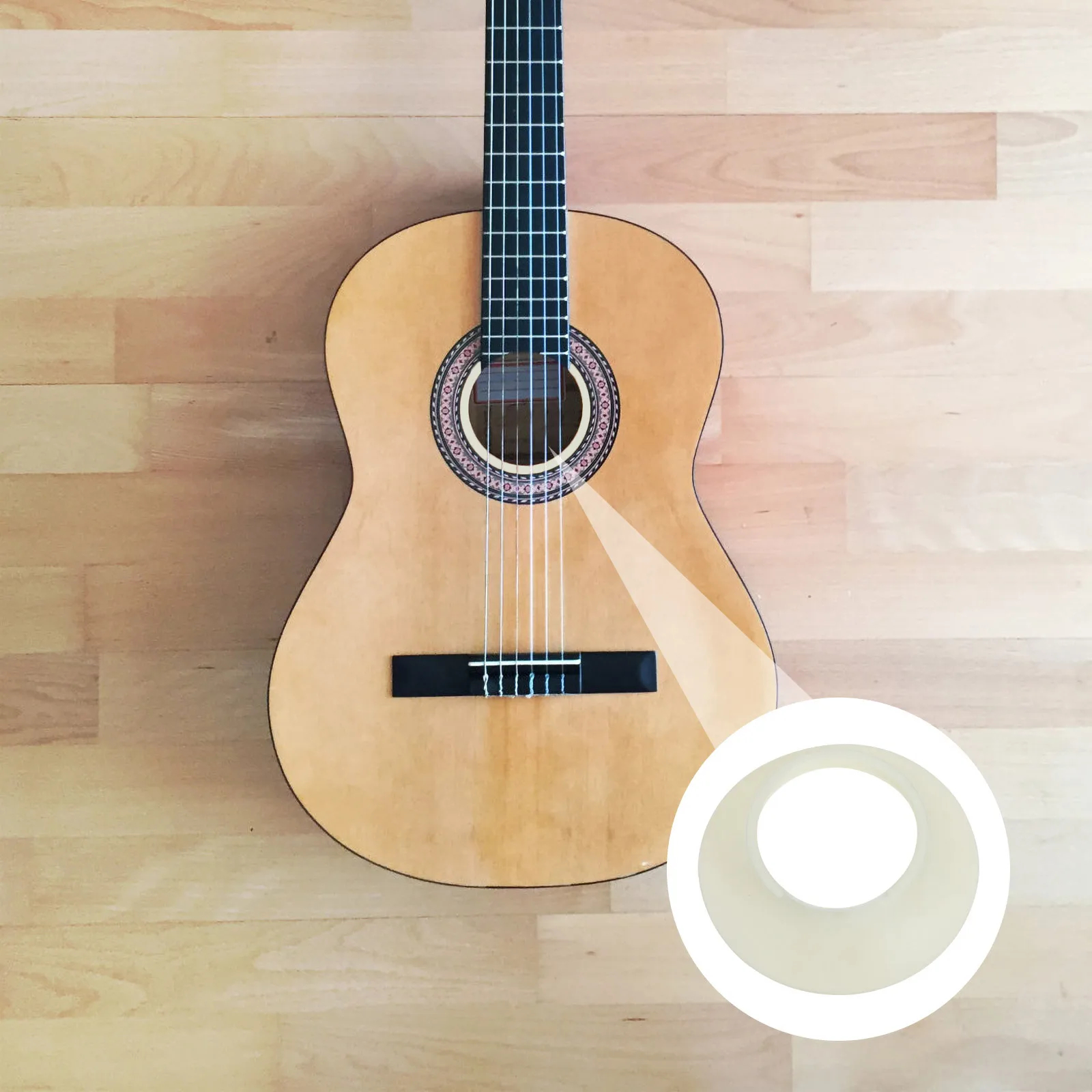 

Sound Hole Enhancer Wear Resistant Plastic Guitar Timbre Amplifier Professional Instrument Part Loud Clear Sound