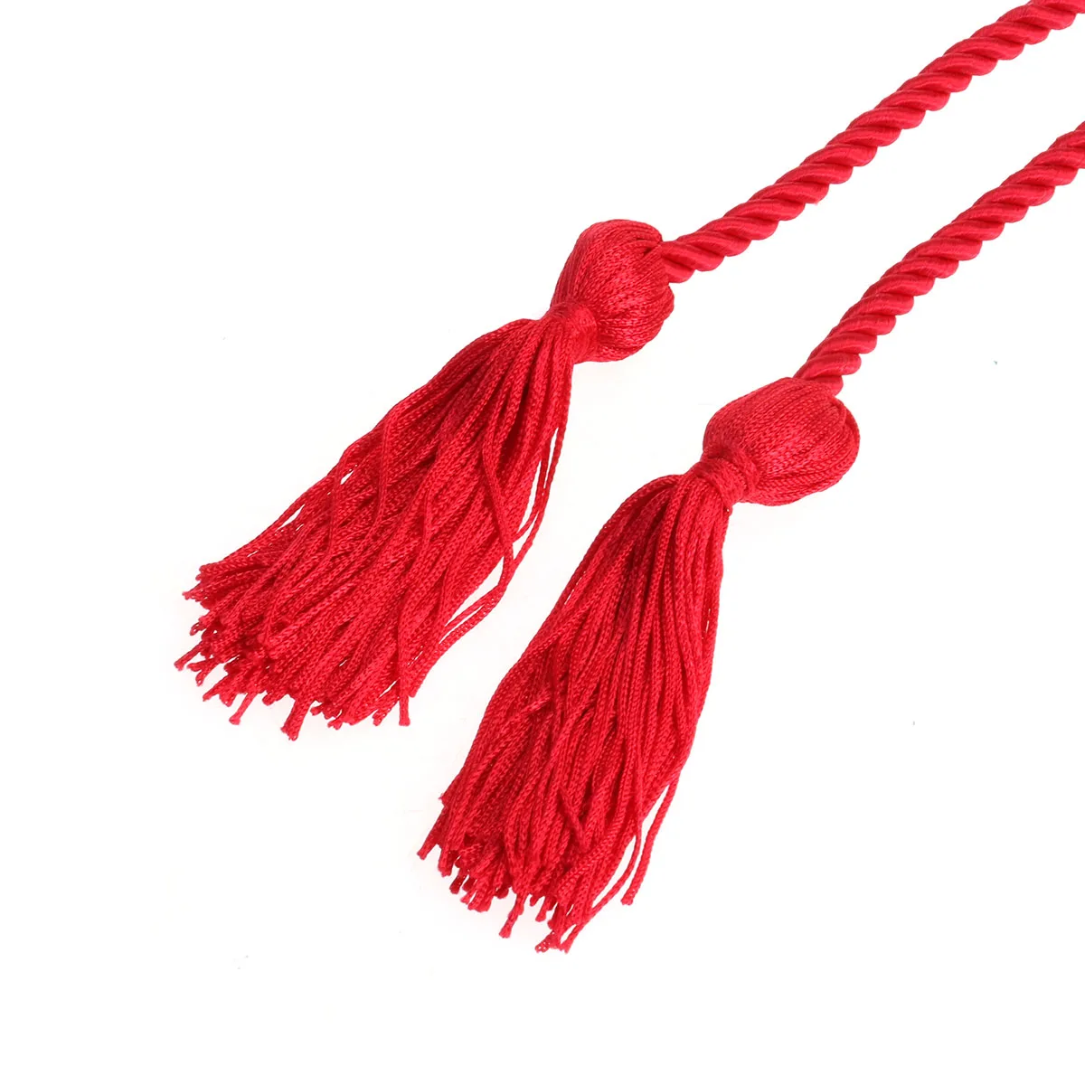 

Honor Rope Grads Twisted Single Satin Ribbon Red Tassel Cord Graduation Heart-shaped