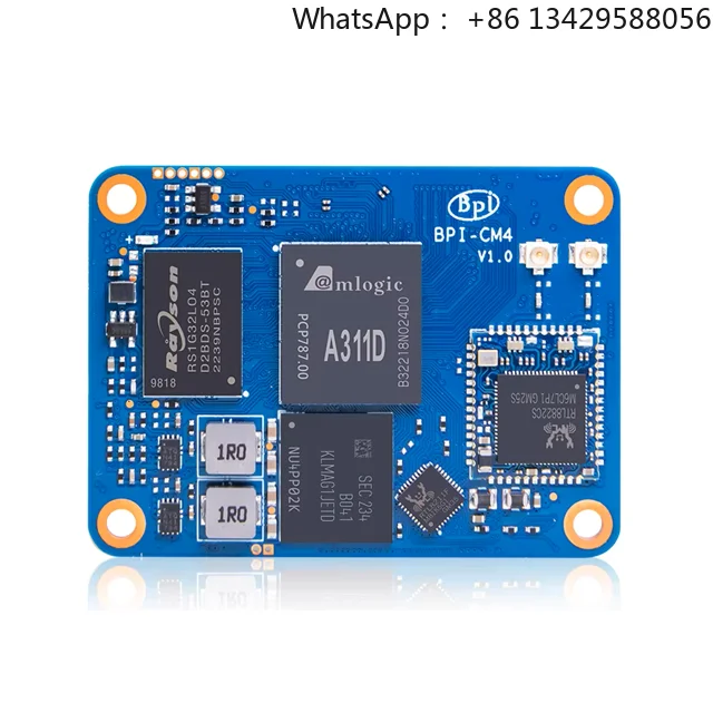 Banana Pi BPI-CM4 Amlogic A311d Quad Core Arm Cortex-a73 4g Lpddr4 16g Emmc Minipcie 26pin Support  Linux Dev Board Computer