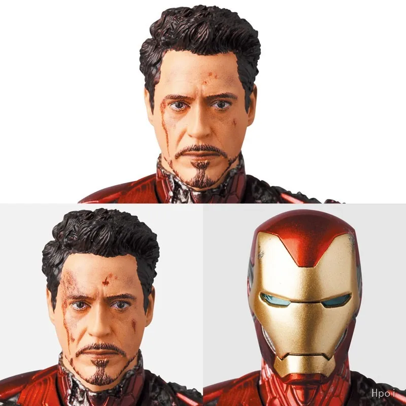 Medicom Speelgoed Originele MAFEX Avengers: Endgame Serie 195 Iron Man 85 Gepantserde Battle Damage Edition Anime Action Figure Model Speelgoed
