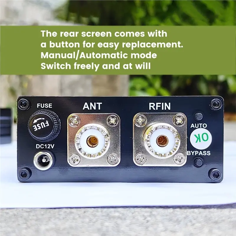 T31C-ATU-100 Automatic Antenna Tuner Enhanced Version 0.96-Inch OLED Display, Shortwave Radio, HAM, Car-Mounted With 12V Power