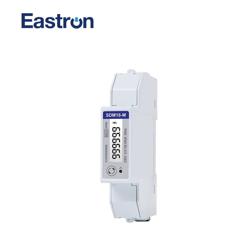 Imagem -03 - Medidor de Energia Solar Fotovoltaica Monofásica de Dois Fios Comunicação Rs485 Modbus Mid Sdm18-m