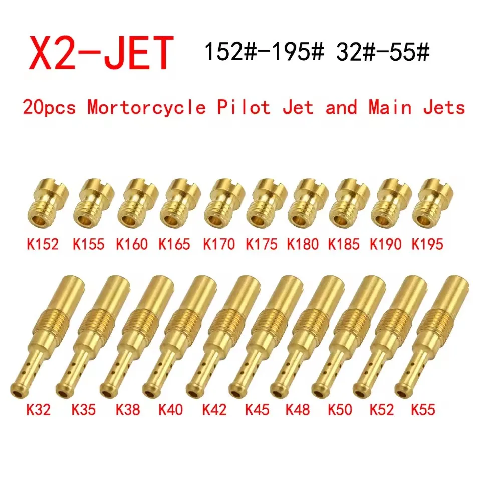 10/20 PCS Für NSR KSR PE PWK PWM Keihin OKO KOSO CVK Motorrad Vergaser Düse Hauptdüse und Langsam/pilot Jet Set Ersatz