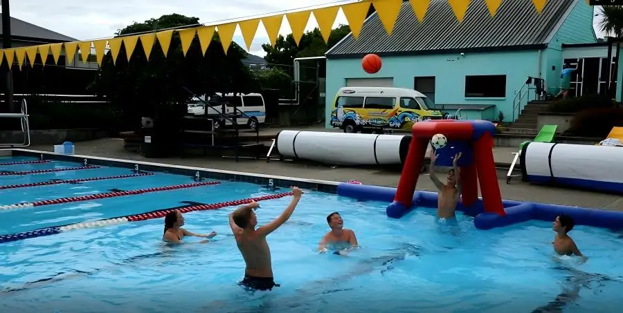 Floating Inflatable Basketball Hoop - Commercial Grade Pool Basketball Game For Water Parks, Backyard Pools & Party Activities