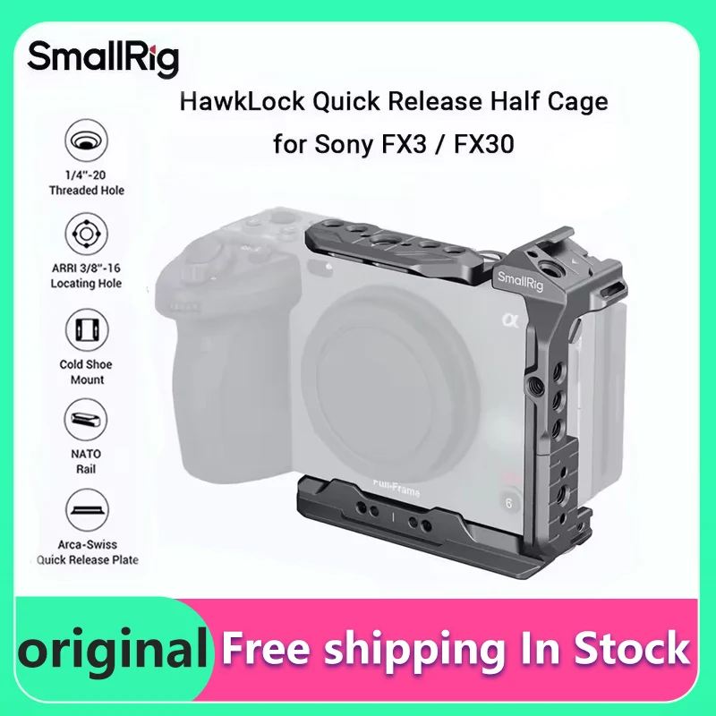smallrig-fx3-fx30-hawklock-jaula-de-liberacion-rapida-para-sony-fx3-fx30-con-riel-nato-extraible-para-el-mango-superior-xlr-original-4772