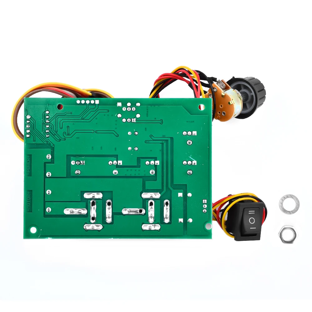 DC 10 -55V PWM DC Motor Speed Controller Digital LED Display Board 0 -100% Adjustable Drive Module Input MAX 60A 12V 24V 36V 48V