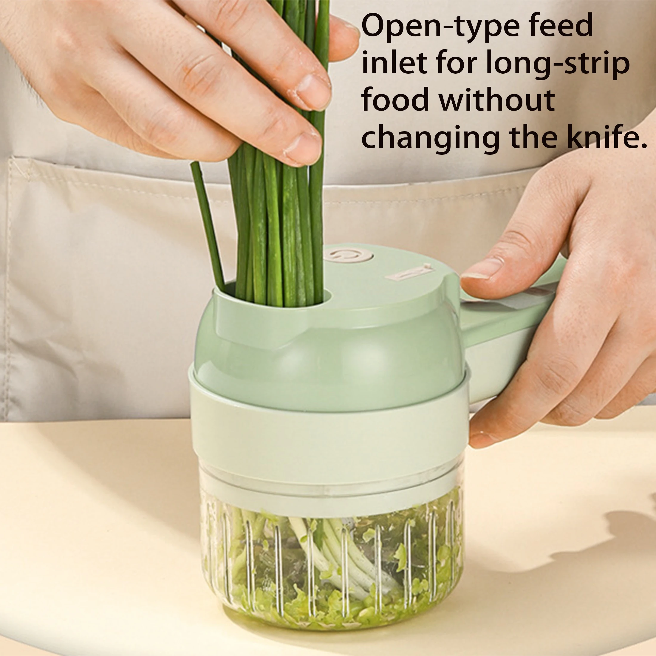 

Многофункциональная ручная портативная электрическая дробилка, перезаряжаемый беспроводной кухонный комбайн, подходит для чеснока, перца и лука.