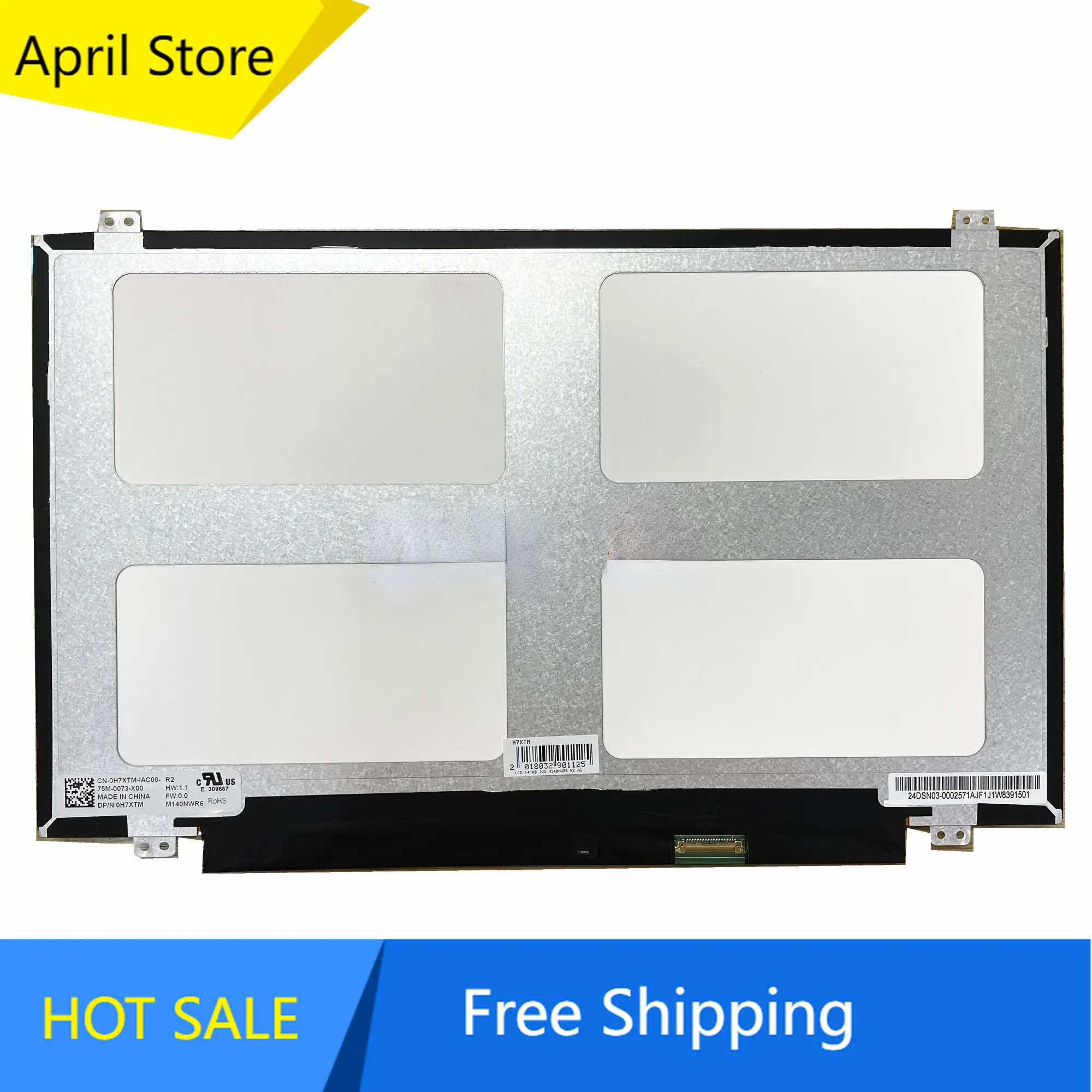 

M140NWR6 R2 fit M140NWR4 R2 HB140WX1-301 N140BGE-EA3 EB3 LTN140AT31 NT140WHM-N41 N31 Laptop LCD screen 1366*768 EDP 30pins