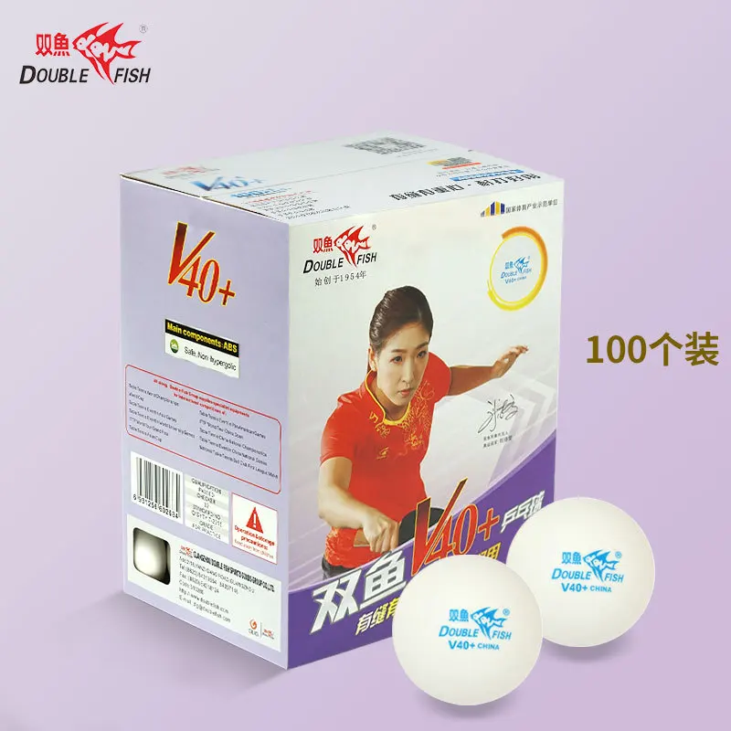 

Double Fish Table Tennis 1 Star Table Tennis 100 Pack Training Competition Table Tennis