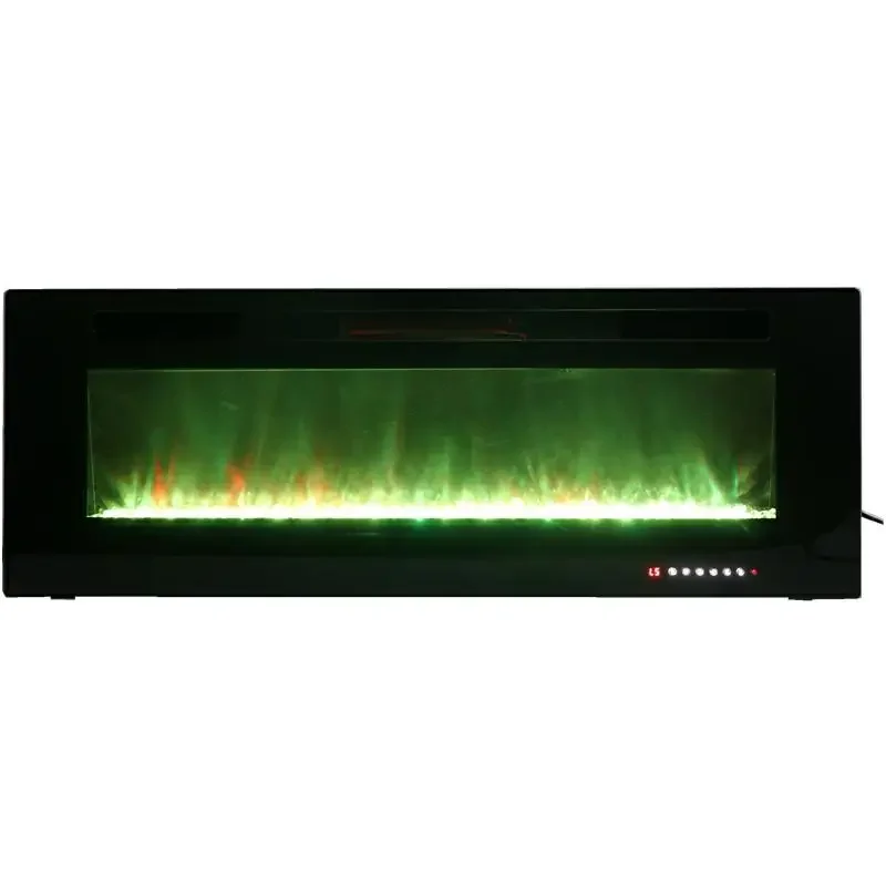 60 Inches Long Wall Mounted Electric Fireplace For Living Room