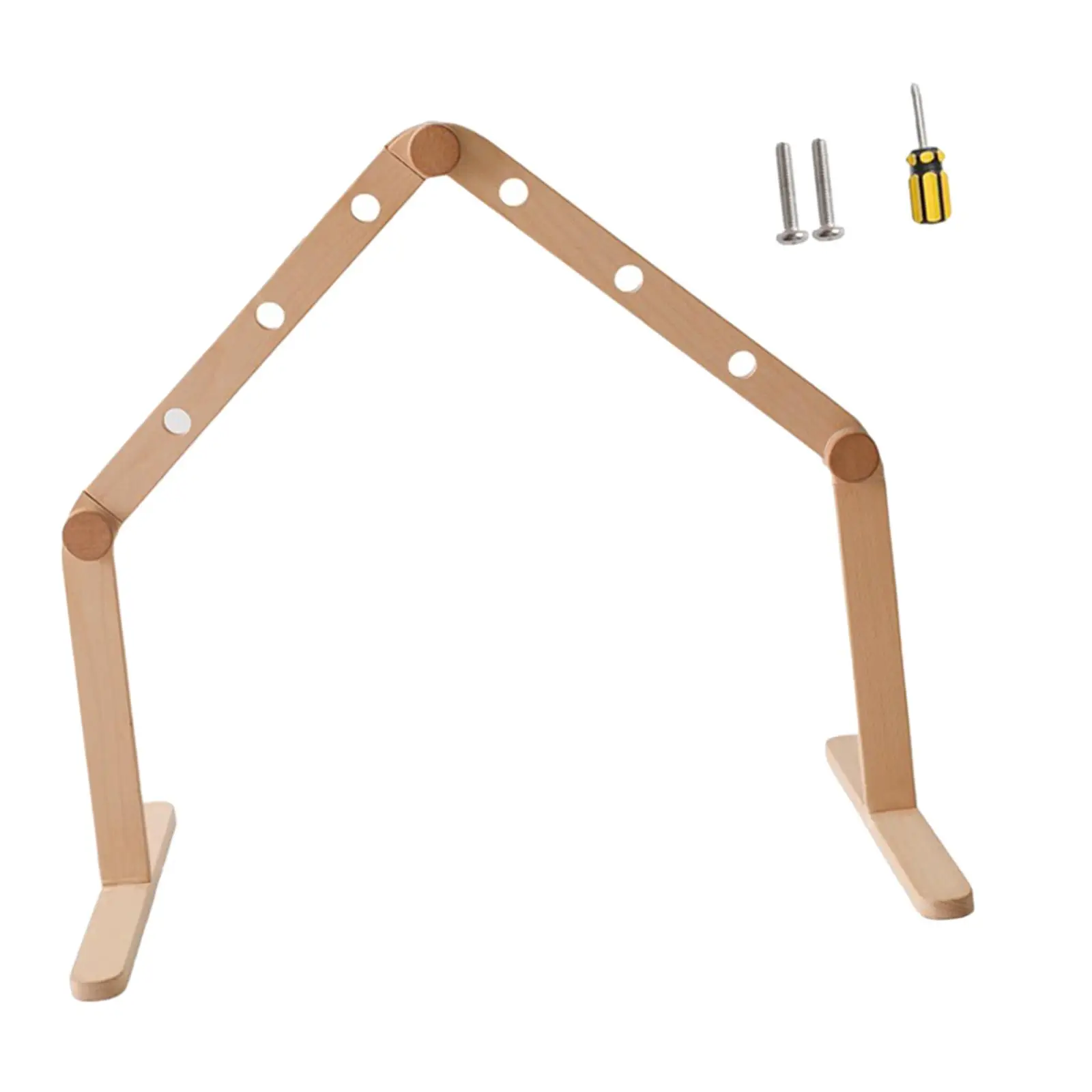 Play Gym Frame Play Wooden Stand for Ages 0-36 Month Girl and Boy