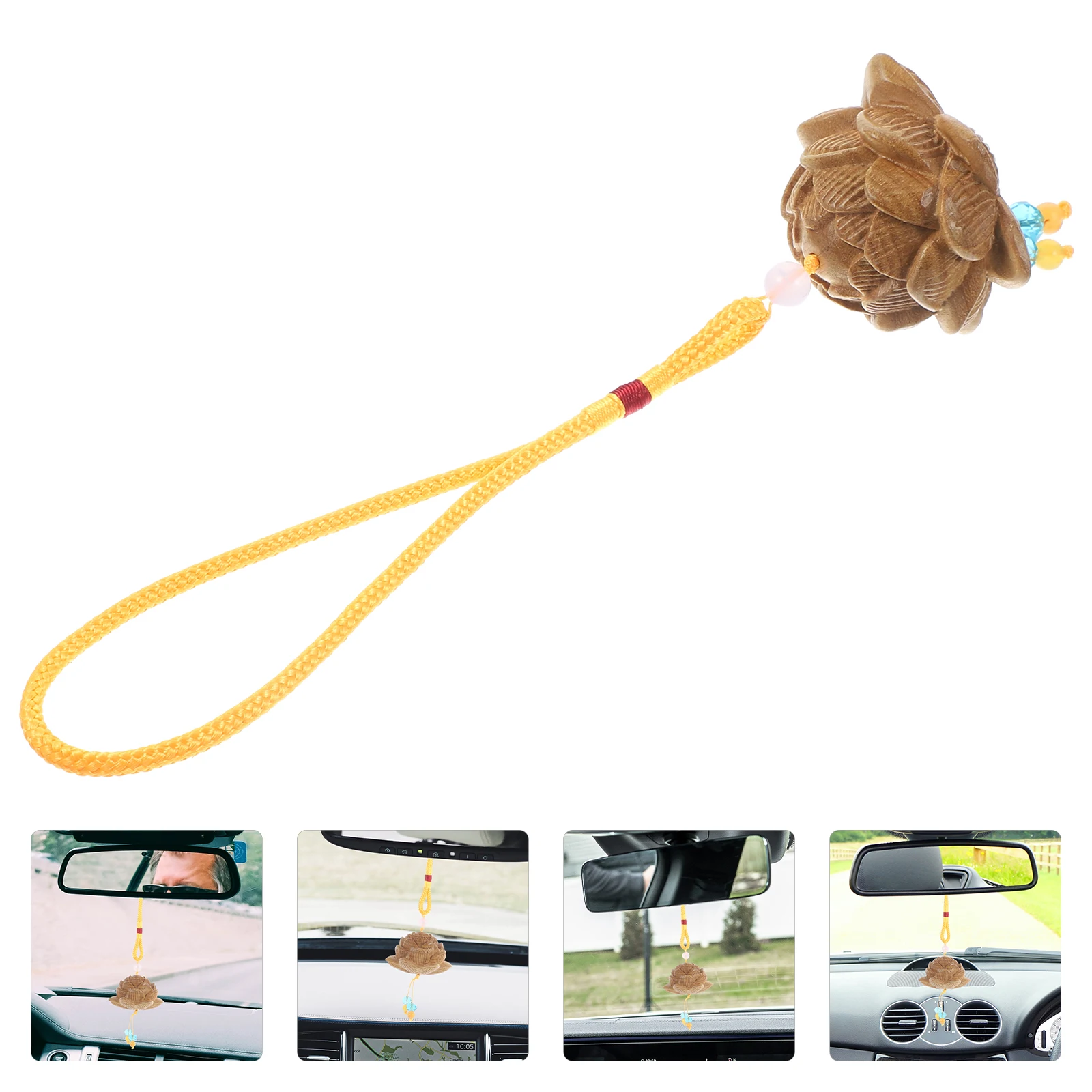 

Подвесной кулон в виде автомобиля в виде лотоса, деревянный брелок ручной работы, декор своими руками для сумки, телефона, автомобильный брелок для ключей, очаровательный аксессуар в виде лотоса