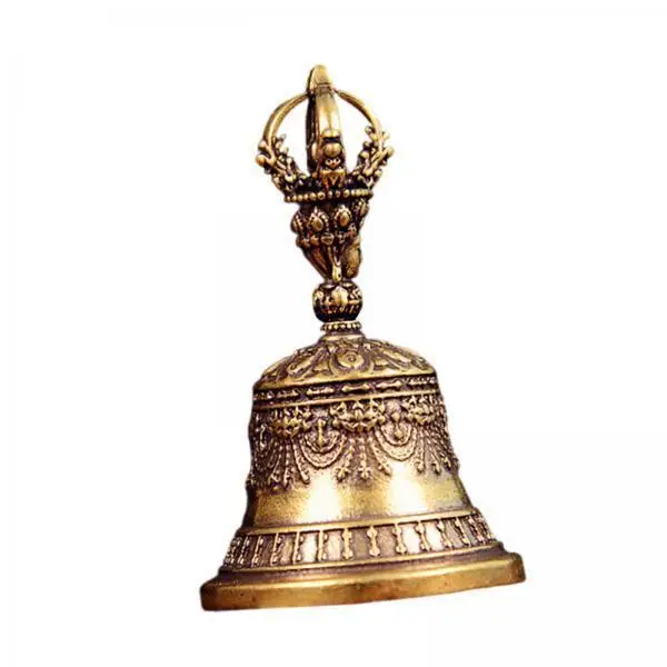 Bronze Brass Wind Chime Bells Crisp Sound Hanging Bell Pendant for Front Door Garden Yard Fengshui Blessing