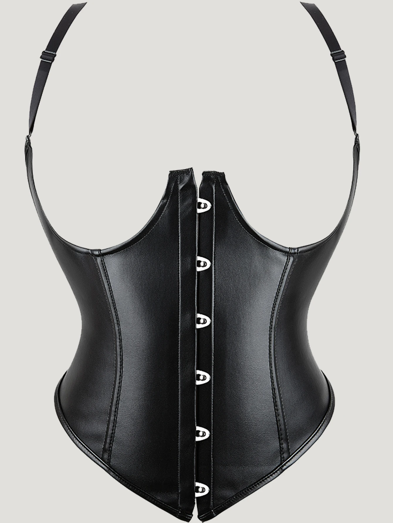 Sexy Leather Corset Top Steampunk Bustiers and Corsets Vest Shapewear Women Slimming Waist Corset Gothic Corselet Modeling Strap