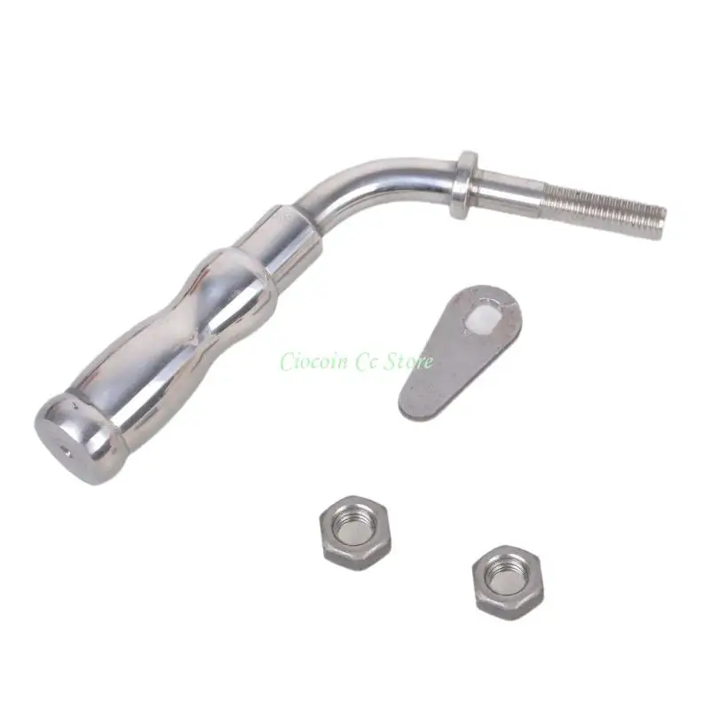 X90F Steel Fireplaces Handle Grip for Wood Stove, Gas Fireplaces and Metal Door