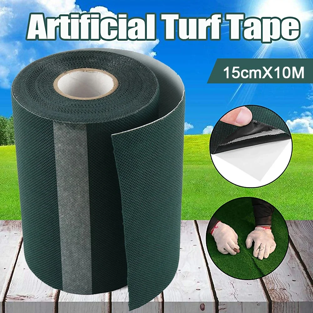 Artificial Grass Glue Peel 5/15cmx5/10m Weather Resistance Self-Adhesive Synthetic Seaming Turf Tape for Lawn/Carpet Joint