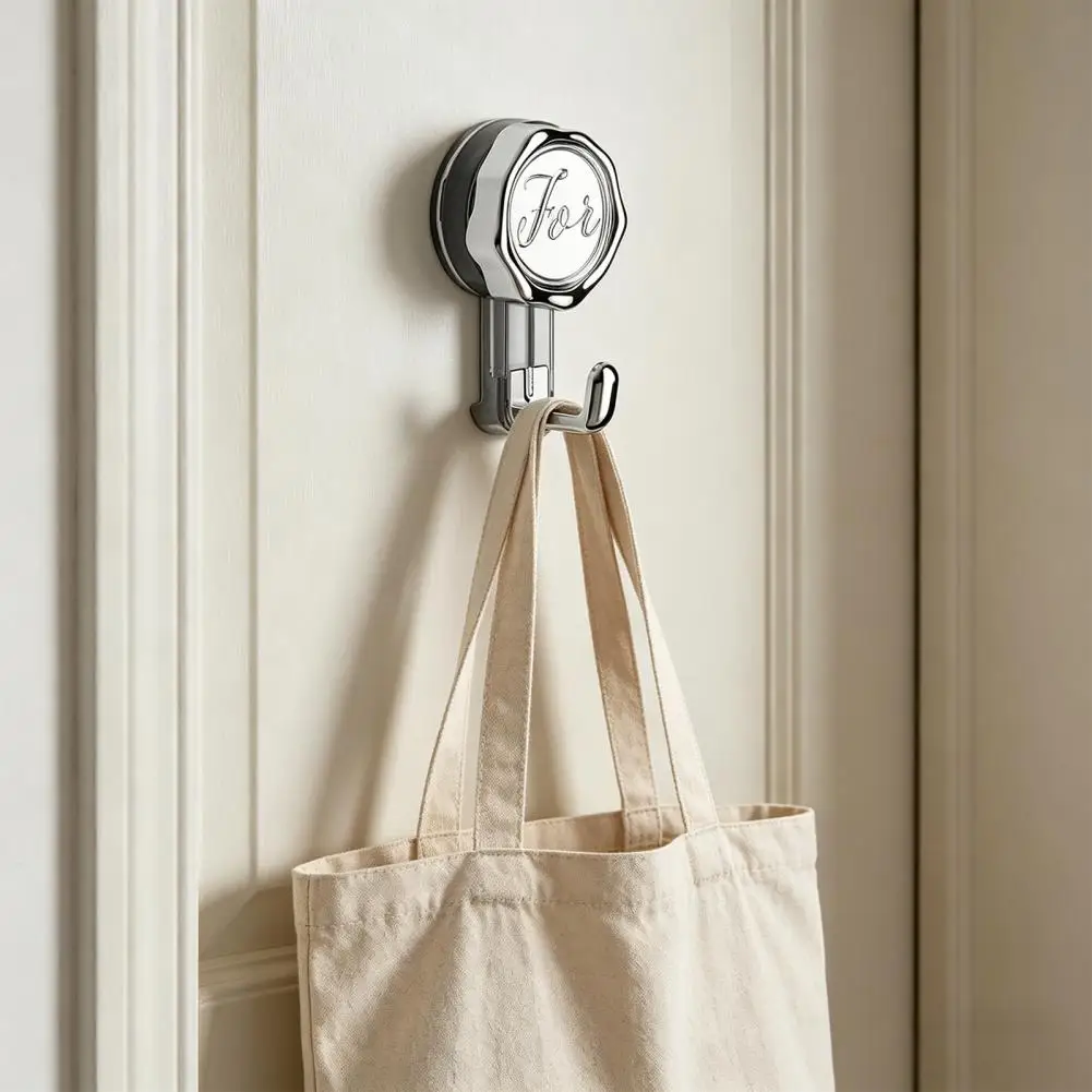 Picture 5: No Drill Hook Rent Friendly Strong Adsorption No Drilling Wall Hook Reusable Easy Disassembly Hook for Kitchen Bathroom