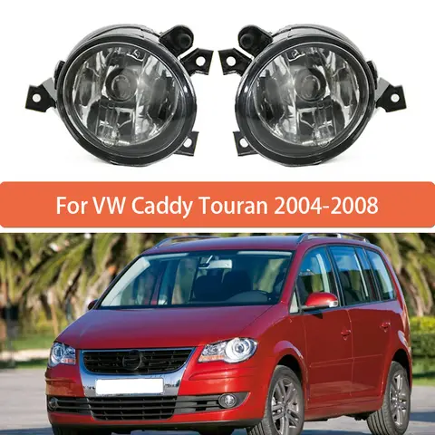 Pair Left&Right Fog Lamp For VW Caddy Touran 2004 2005 2006 2007 2008 Front Bumper Anti Fog Light 1T0941700C 1T0941699C