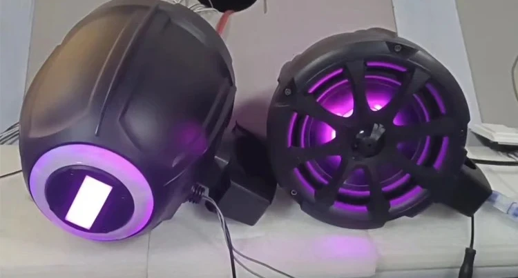 With Led Music Light Marine Bluetooths Speaker IPx6 HiFi Sound Outdoor Waterproof 100W Boat Loudspeaker