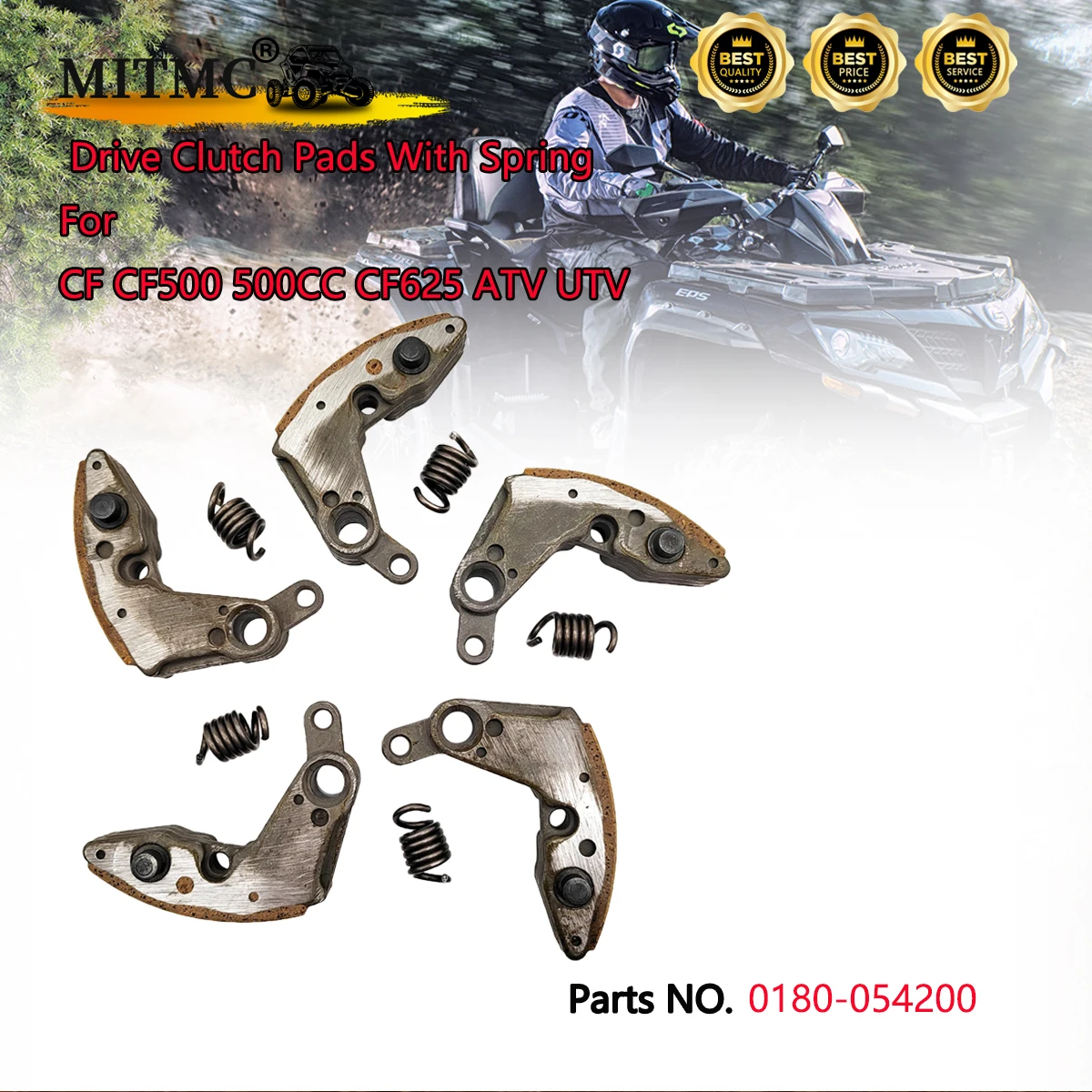 1SET/5PCS Drive Clutch Pads With Spring For CF CF500 500CC CF625 ATV UTV Go Kart Quad Bike Parts OEM 0180-054200