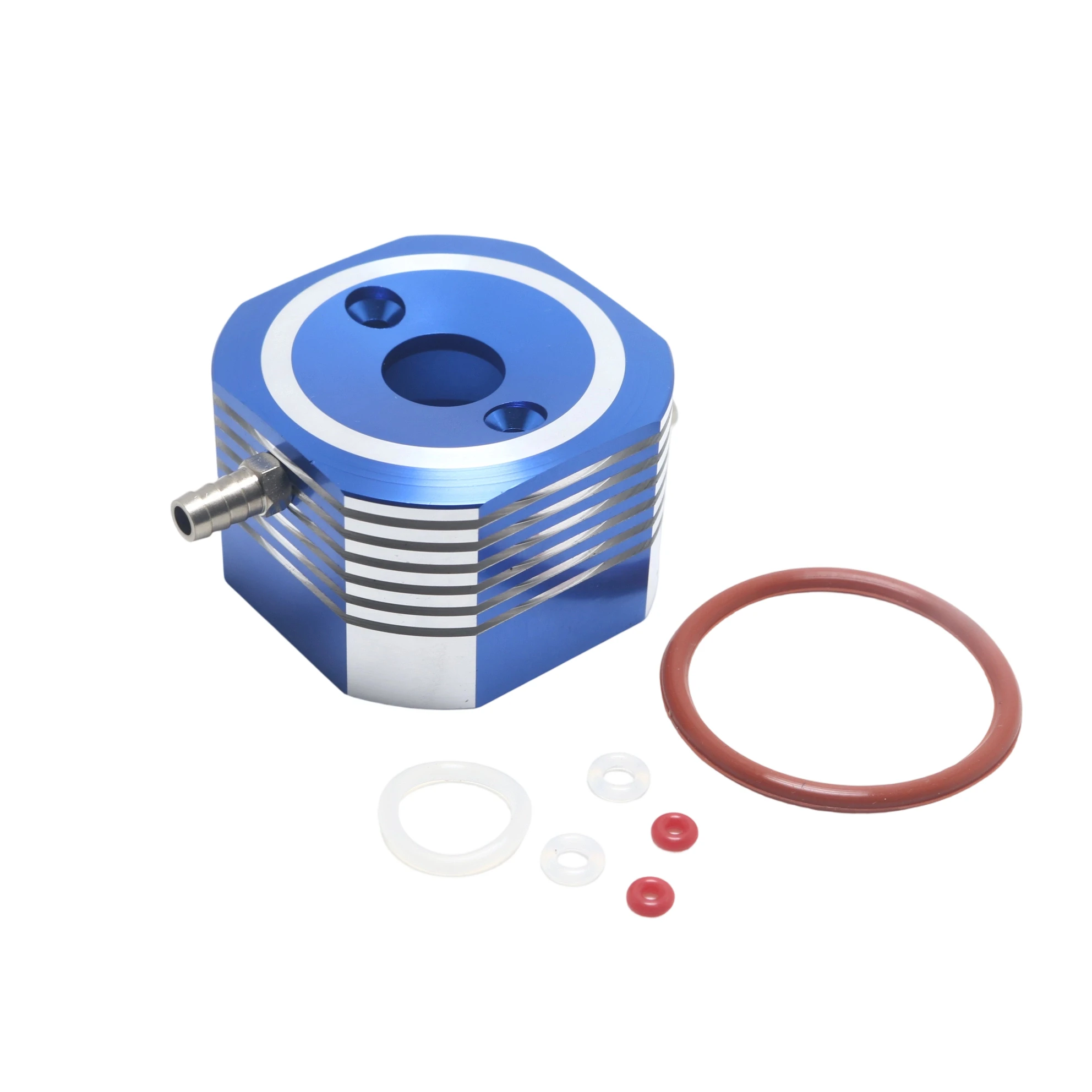 FVITEU CNC Aluminum Water Cooling Jacket kit for 29cc QJ Zenoah Marine Gas RC boats motor
