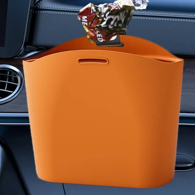 Car Seat Back Organizer Silicone Car Waste Bag Auto Dustbin Garbage Organizer Multipurpose Storage Pocket For Umbrella Water