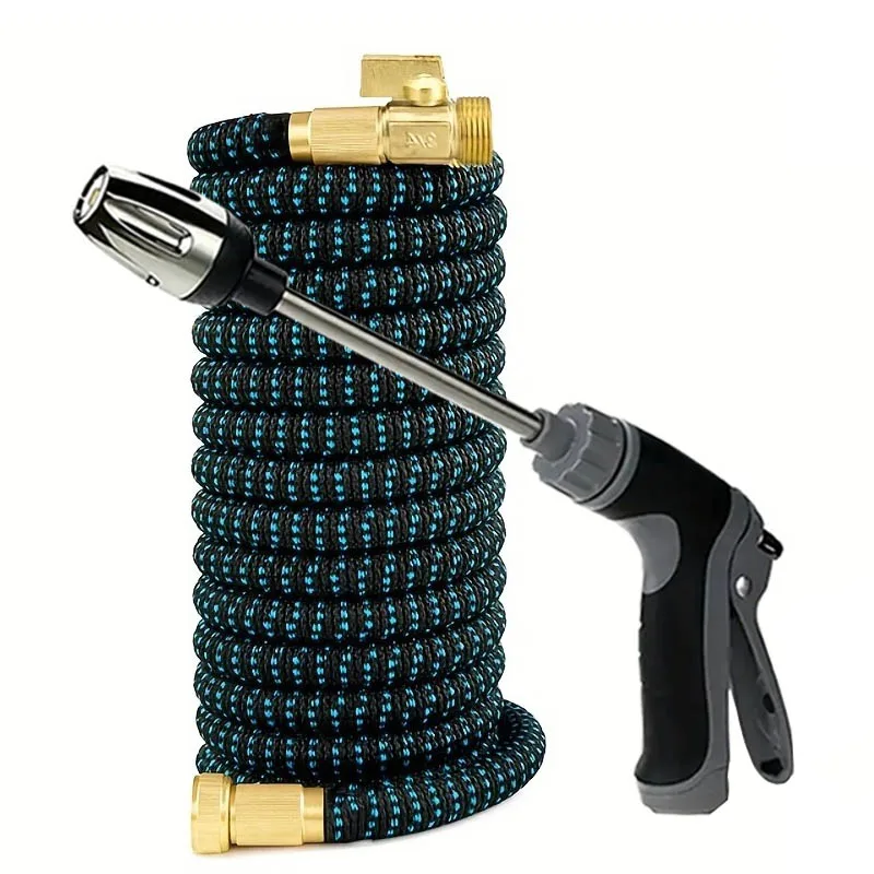 

Expandable Magic Hose High-Pressure Spray Gun for Car Wash Garden Irrigation Portable Adjustable Multi-Functional Long Handle