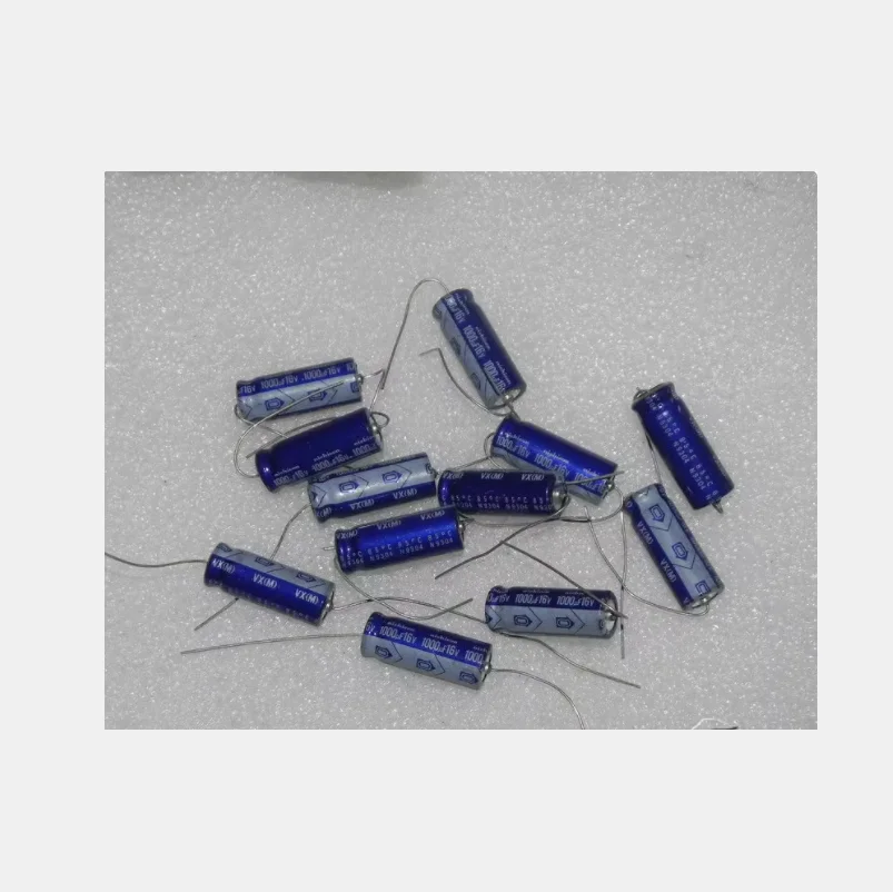 

10PCS/LOT VX 16v 1000uf/16v axial aluminum electrolytic capacitors new genuine