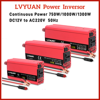 LVYUAN Inverter 500W-4000W Voltage Converter Dual USB Universal/EU Socket Battery Adpater Power Inverter Auto Accessories
