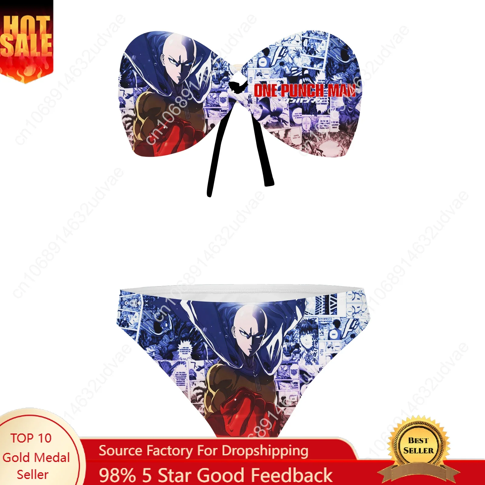 ワンパンマンストラップレス水着レディース水着パーソナライズされたファッション水着プールパーティーセクシーなビキニカスタマイズビーチウェア