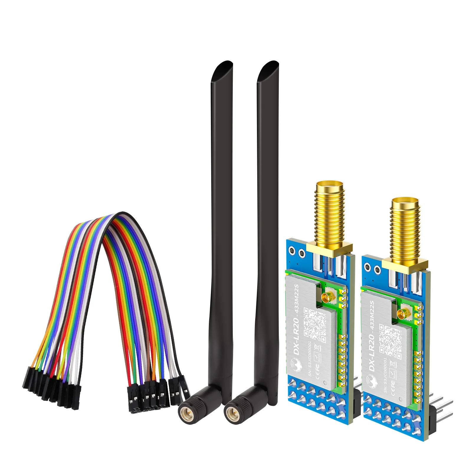 DX-LR20 433MHz LoRa Radio Module IPEX Antenna Connector,  8KM Range for Drone Telemetry Wireless Remote Control