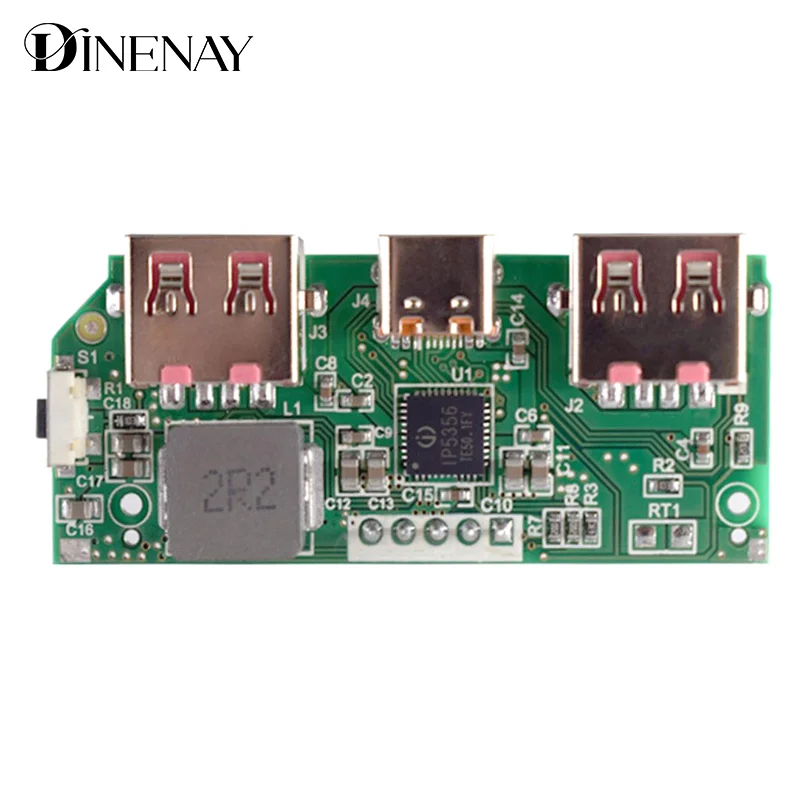 5V 3A Lithium Battery Digital Display Fast Charging Bank Module IP5356 TYPE-C Micro USB Mobile Power Motherboard