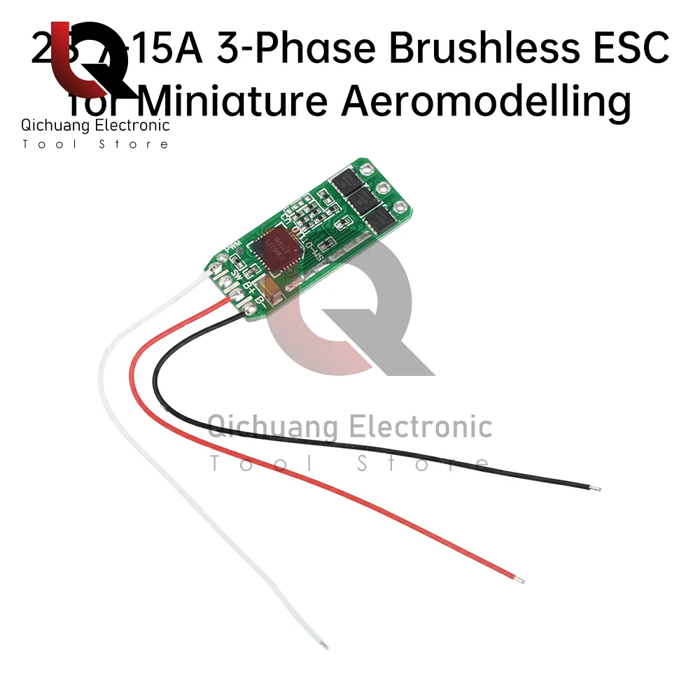 

ECS 2S 7-15A Mini BLDC Brushless Motor Driver Board Electric Regulator For FPV Drone RC Airplane Motor without BEC