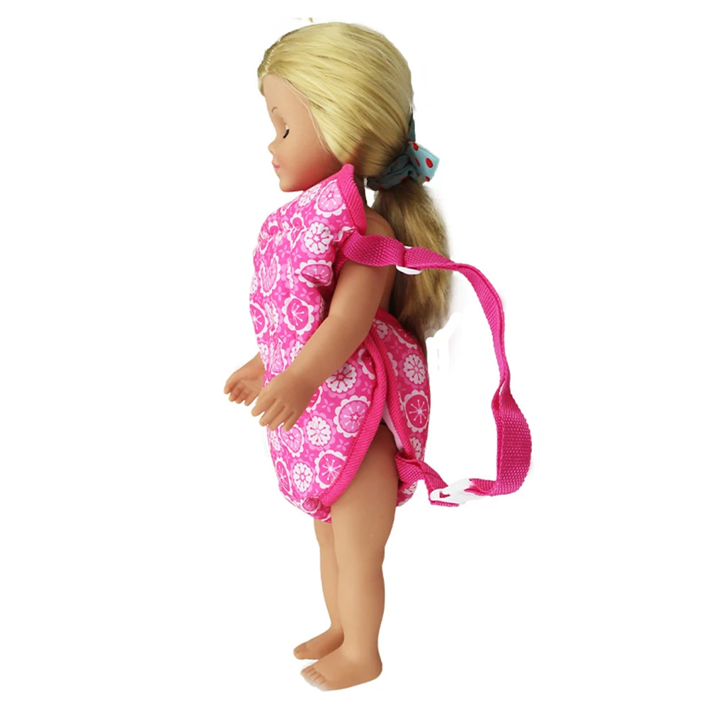 Newborn Doll Carrier Fit Outdoor Backpack with 43cm Baby Reborn Toy 18 inch American Dolls Portable Bag Accessories