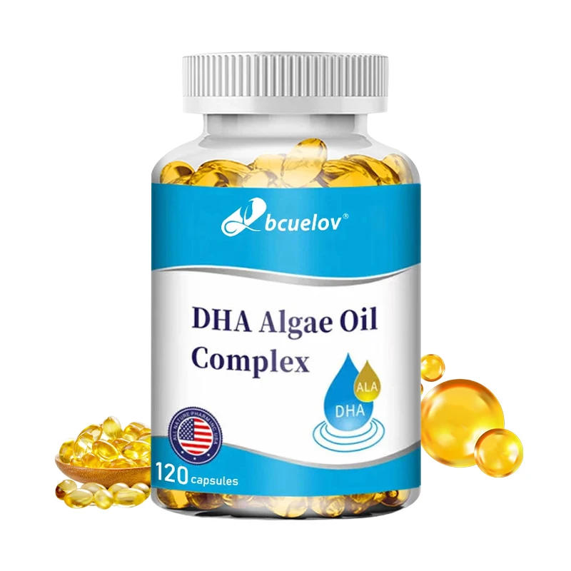 DHA Algae Oil Complex Capsules - Extra Strength, Supports Memory and Concentration,Dietary Supplement