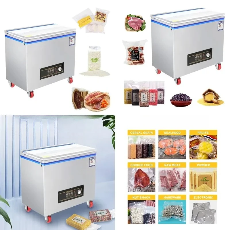 Commercial Food Vacuum Sealer Automatic Single Chamber Vacuum Packaging Machine for Business Use