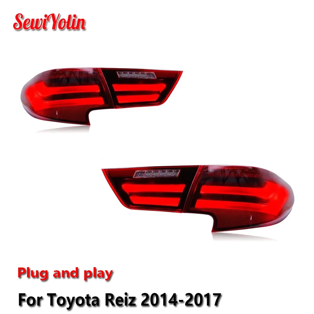 

Car LED Tail Light Accessories For Toyota Reiz 2014-2017 Auto Rear Fog DRL Brake Turn Signal Lamp Plug and Play