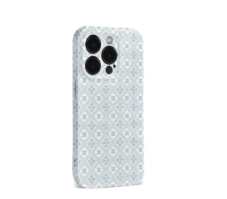 Light Blue Pattern Art Phone Case for IPHONE 17 Air 16E 15 PROMAX 14 Plus 13 12 MINI 11 PRO 16Plus XR XS MAX Acrylic Phone Cover
