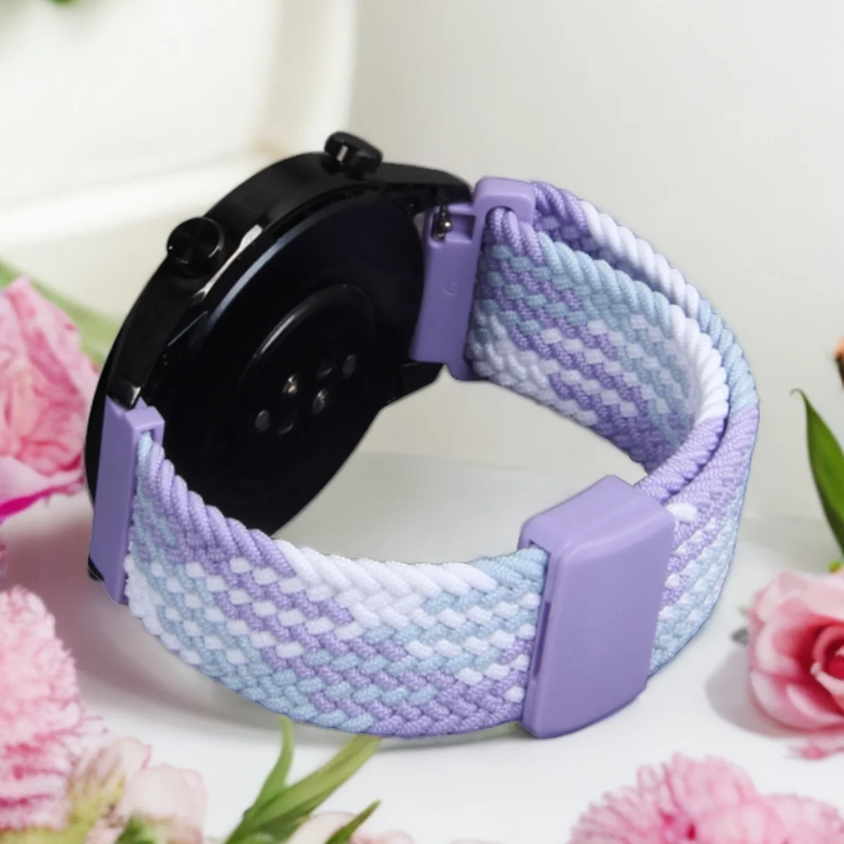 18/20/22mm Braided Loop For Garmin Watch Band Magnetic Clasp Wristband for Garmin Forerunner935/945 Fenix6 Venu Vivomove3 Band