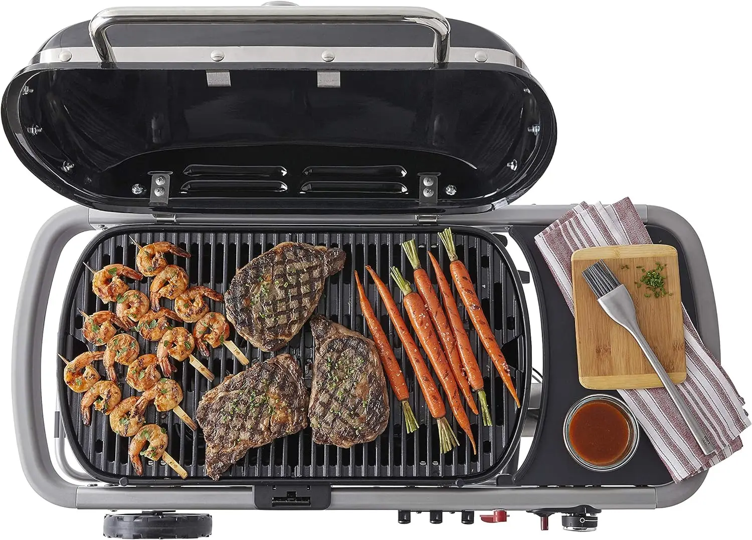 Traveler Portable Gas Grill, Black